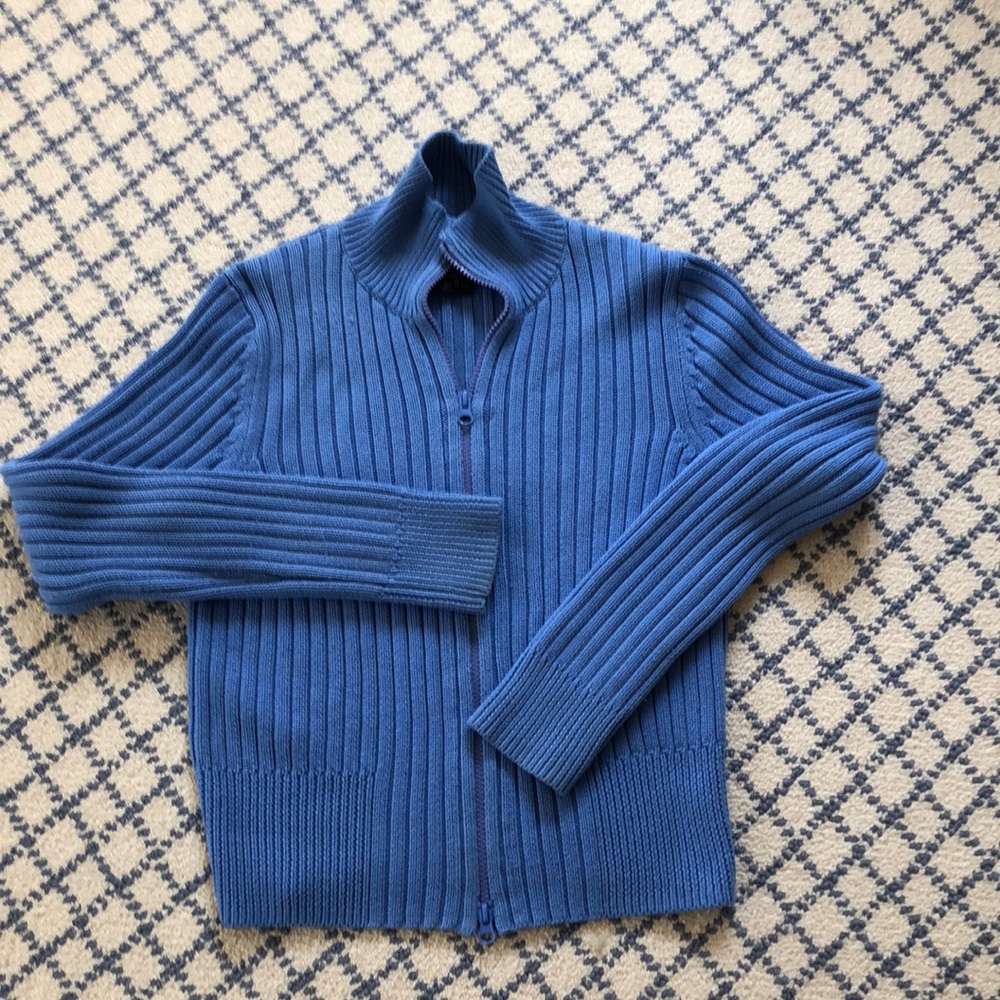 Beautiful pure blue colored sweater